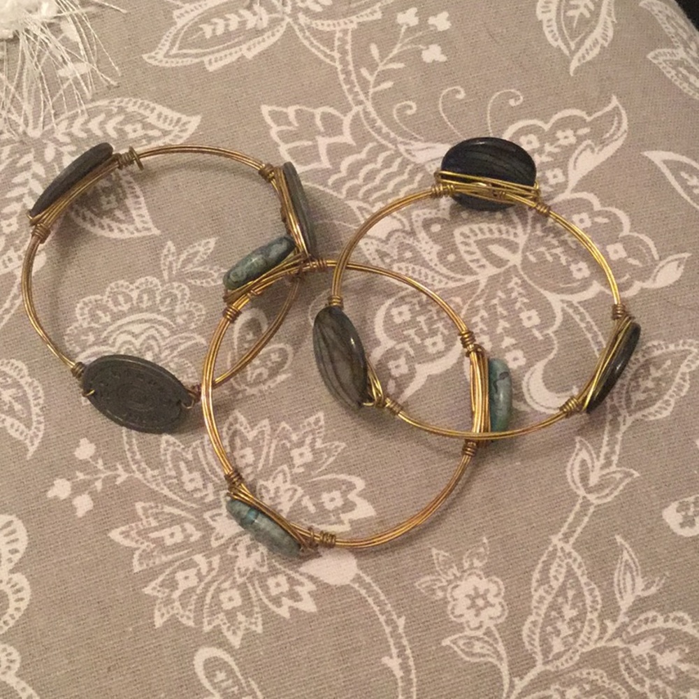 Wire Bangle Bracelet bundle